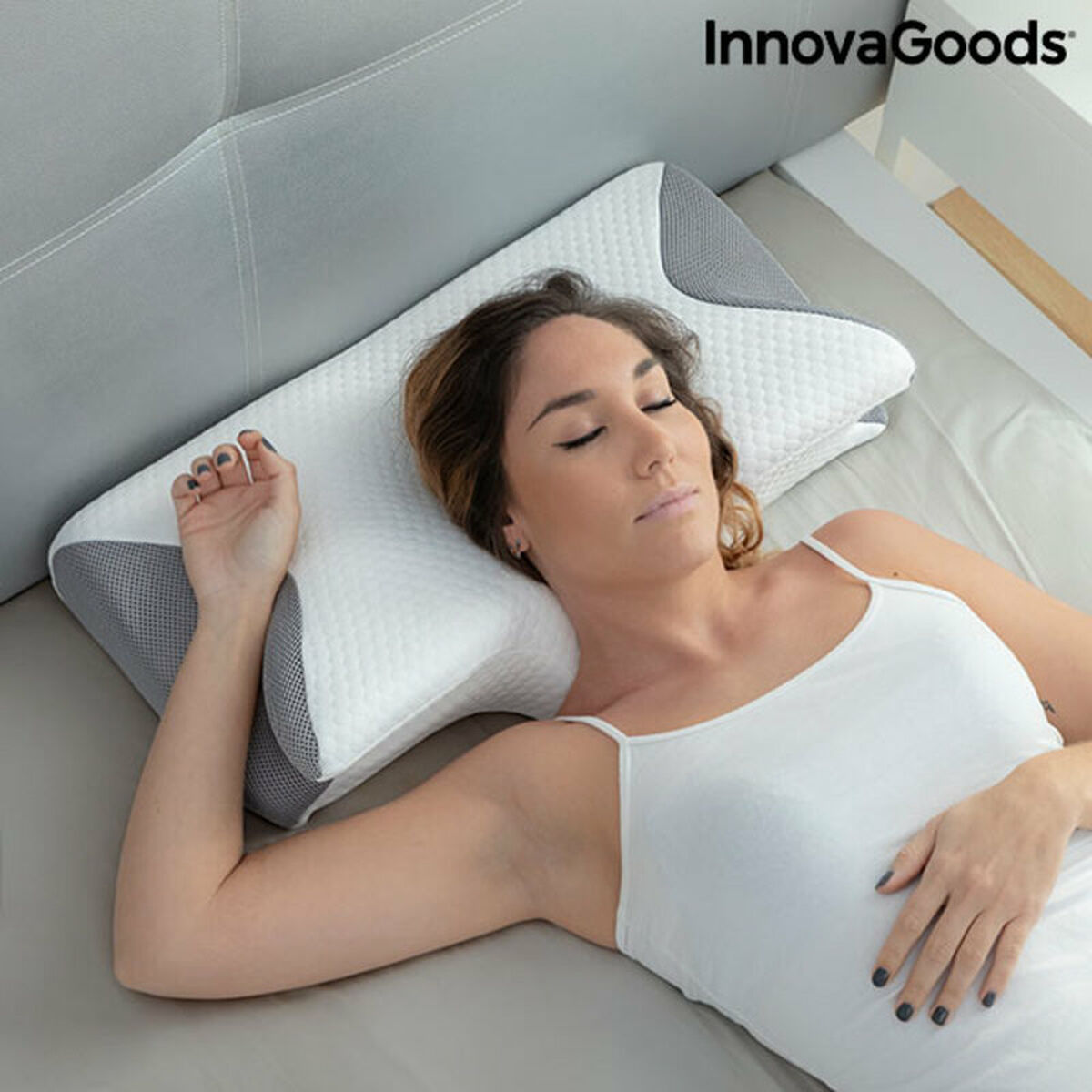 Viscoelastic Neck Pillow with Ergonomic Contours Conforti InnovaGoods